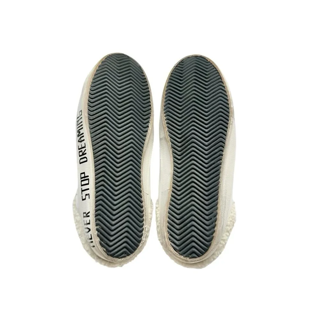 🔃Golden Goose Super Star Distressed Leather Shearling Lined Men’s Sneakers - Picture 7 of 10